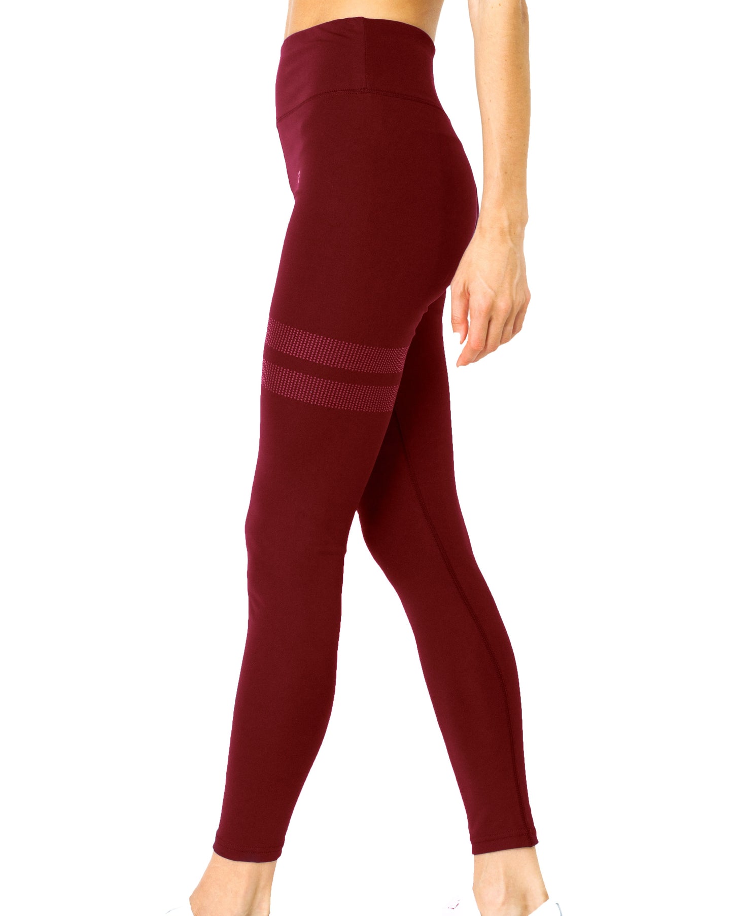 Ashton Set - Sports Bra & Leggings - Maroon - Savoy Active