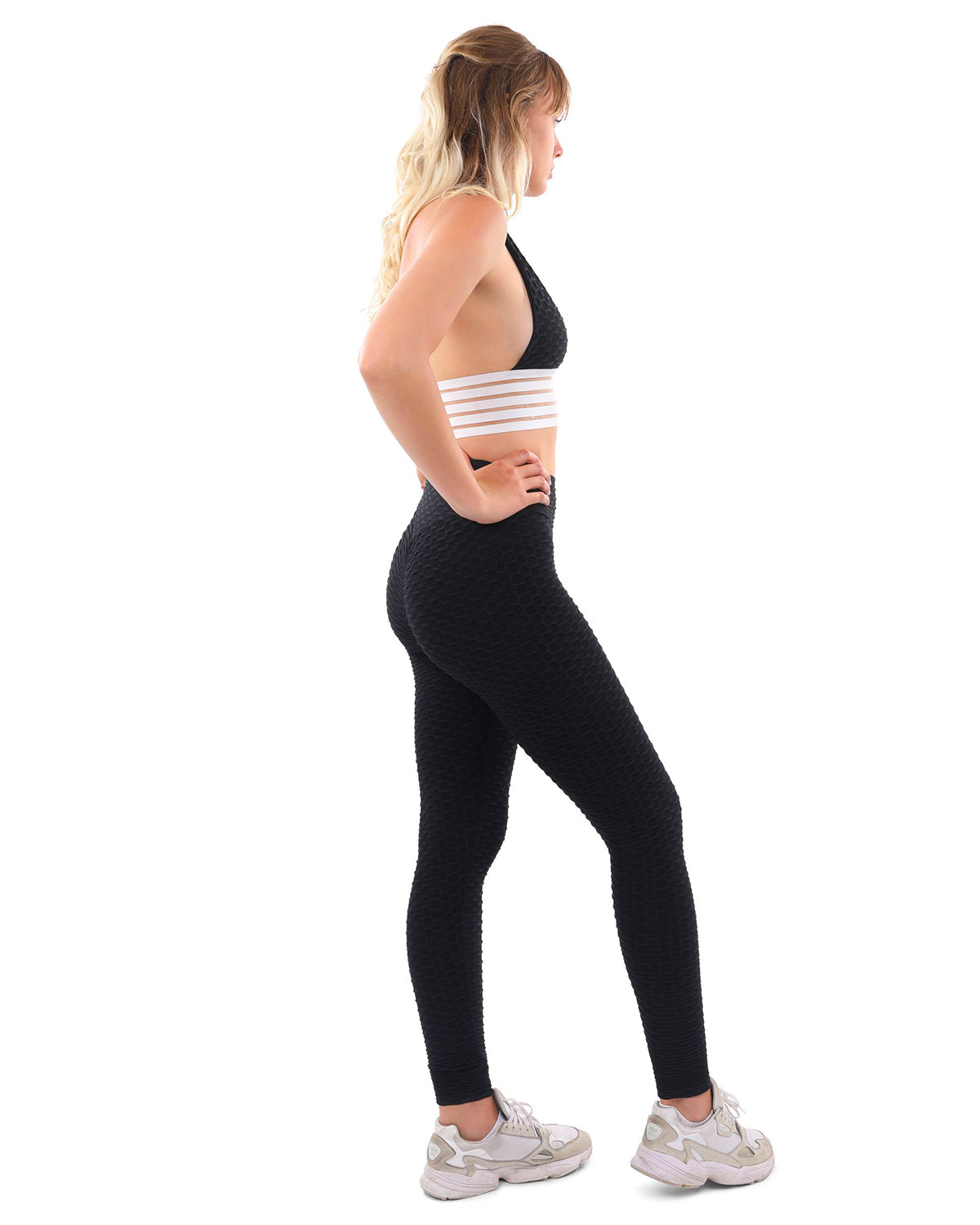 Bentley Set - Leggings & Sports Bra - Black & White